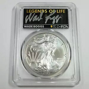 2021 P PCGS MS70 - PSA WADE BOGGS 1 IX Vo[ AJ C[O SAE US RC #50936A
