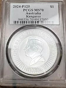 ULTRA BREAKS-2024 AUS 1 �I���X �V���o�[ �J���K���[ MS70 PCGS �E���g��