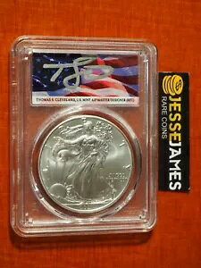 2021 シルバー イーグル PCGS MS70 フラッグ トーマス クリーブランド 発行初日 FDI タイプ 1
