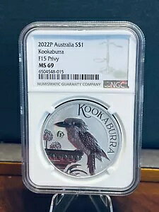 2022 I[XgACJZ~ ~ F15 vB ~ NGC MS69 1IX .999 Vo[ RC