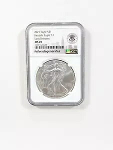 2021 AJ Vo[ wfBbN C[O T-1 $1 NGC MS70  #silverdegenerates