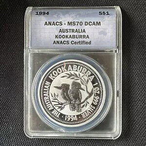 1994 $1 I[XgA 1 IX Vo[CJZ~ ANACS MS 70 DCAM