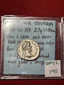 皇帝セプティミウス セウェルス シルバー デナリウス 古代コイン ローマ帝国 193-211 AD