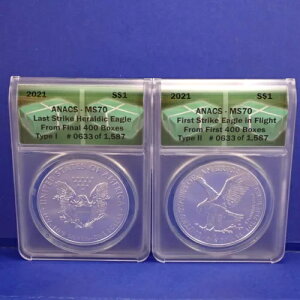 2021 �V���o�[ �C�[�O�� (2 �R�C��) T1 (FS �t�@�C�i�� 400 Bxs) & T2 (FS �t�@�[�X�g 400 Bxs) MS70