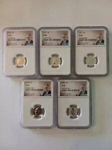 1960 - 1964 10c �V���o�[ ���[�Y�x���g �_�C�� - NGC PF68 - 5 �R�C�� ���b�g�A�|�[�g���[�g ���x��