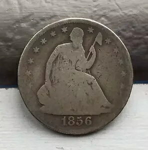 1856-S ~ Seated Liberty 50c ~ San Francisco Mint ~ Good ~ Decent Coin ~ Rare!!
