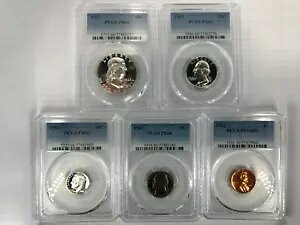 ���C�g�J���I PR66 1962 PCGS �v���[�t�Z�b�g 5 �R�C�� 50C 25C 10C 5C 1C UNCIRC�B P-�~���g