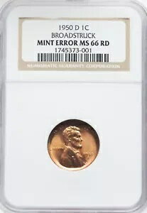 1950-D 1C J[ EB[g Zg -- u[hXgbN -- MS66 bh NGC G[ RC