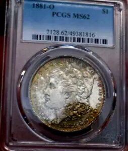 ���[�K�� �V���o�[ �h�� 1881 O PCGS MS 62 �����X�^�[ �g�i�[ ���ʃJ���[