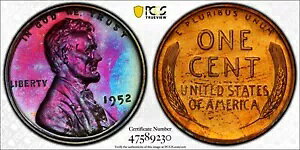 C{[g[ 1952 PR 65 RB GCun J[ EB[g Zg PCGS Trueview OCE 614
