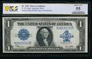 AC Fr 237 1923 $1 Vo[ؖ PCGS 55