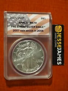 2007 $1 �A�����J�� �V���o�[ �C�[�O�� ANACS MS70 2006 �N�t���b�O ���[�x���̃X�g���C�N�O�X�g���C�N