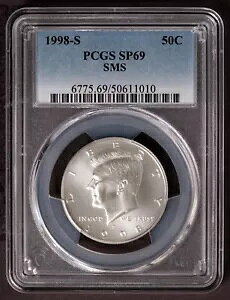 1998 S PCGS SP69 W F PlfB JFK Vo[ n[t_[ 50C SP69 }bg SMS