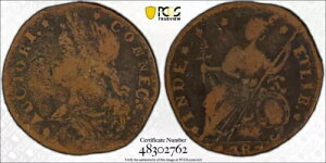 1787 CT 1/2P DB A~[ 32.1-X.3 VG fBe[ PCGS 