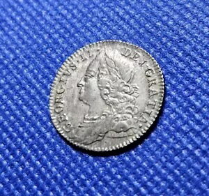 1757 年 6 ペンス - ジョージ 2 世英国銀貨