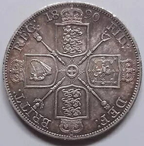 1890 �r�N�g���A���� �_�u�� �t������ �R�C�� - ���ɗǂ���� - ���W�\�ȃR�C��
