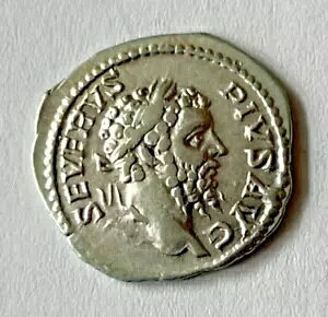 古代銀貨ローマ帝国セプティミウス・セウェルス紀元 192 〜 211 年。 AR デナリウス CNG