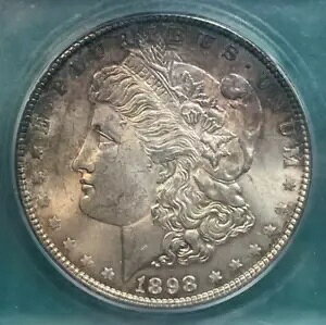 1898 モーガン ICG GRADE MS64 良好なストライクとトーニング