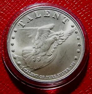 Lift Up Your Eyes - Dove Round One Talent of Pure Silver 1 gC IX 999 Vo[