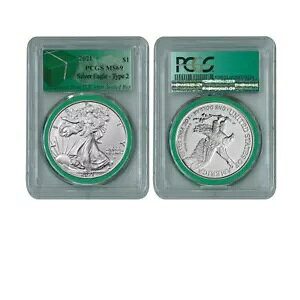 2021 �V���o�[�C�[�O�� �^�C�v 2 PCGS MS69 �O���[�����[�x�� �����X�^�[�{�b�N�X