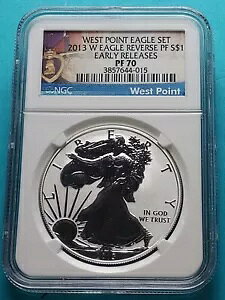 2013 W �A�����J�� �V���o�[ �C�[�O�� Rev PF 70 .999 Fine E.R. �p�[�v�� �n�[�g ���x�� W.P.