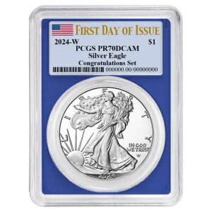 2024-W �v���[�t $1 �A�����J�� �V���o�[ �C�[�O�� ���߂łƂ��Z�b�g PCGS PR70DCAM FDOI ...
