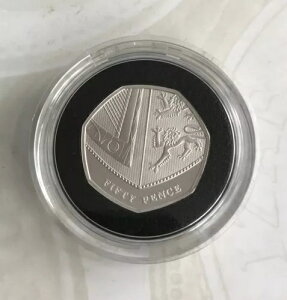 Simply-Coins~ 2021 SHIELD 50 PENCE SILVER PROOF LTD ED 550