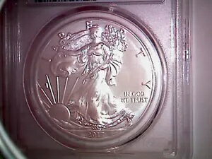 2017 PCGS MS 70 ファースト ストライク アメリカン シルバー イーグル 1 オンス純銀