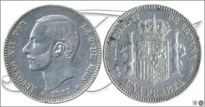 �X�y�C�� �A���t�H���\ 12 �� 1 �y�Z�^ 1882 (*18*82) MSM Ag EBC 62