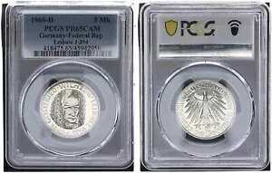 Frg 5 }[N 1966 D Cvjbc PCGS Fv[t PR65CAM 90771