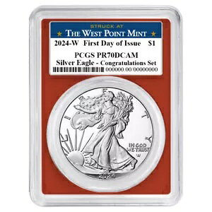 2024-W �v���[�t $1 �A�����J�� �V���o�[ �C�[�O�� ���߂łƂ��Z�b�g PCGS PR70DCAM FDOI ...