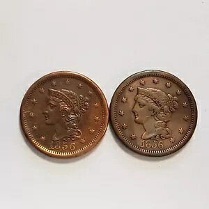 2RC 1856 1c ҂ݍ݃wA [W Zg ьX 5  UNC/XF- Y5526