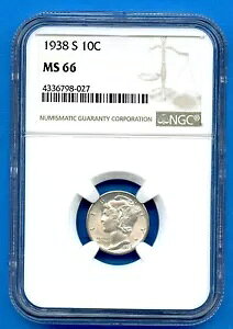 1938 S NGC MS66 }[L[ _C 10c 10 Zg č RC Vo[ 1938-S MS-66