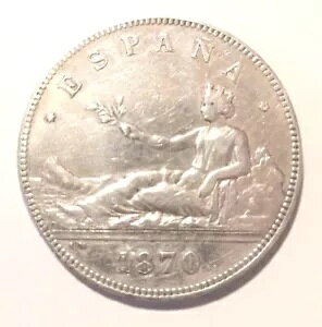 1870 �X�y�C���b�萭�{���R�A�V���o�[�A5 �y�Z�^ �R�C���A25 �O�����ASNM