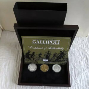 2015 GALLIPOLI ANNIVERSARY 3 �R�C���Z�b�g 2 x 1�I���X .999 �t�@�C���V���o�[ - �����i