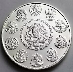 メキシコ リバティ 2008、1 オンス 0.999 上質銀貨、ウナ オンス リベルタード プラタ プラ 0.999