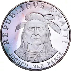 [#970285] �R�C���A�n�C�`�AJoseph Nez Perce�A10 Gourdes�A1971�A�v���[�t�AMS�A�V���o�[�AKM