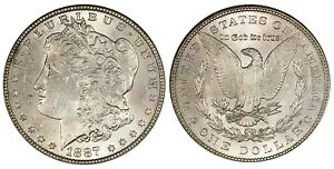 1887 AR [K hB PCGS MS64 tBftBA KM 110B}N[ RNV IIB