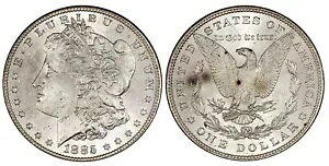 1885 AR [K hB PCGS MS64 tBftBA KM 110B