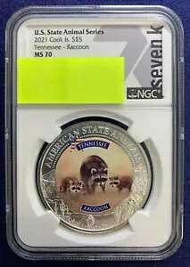 2021 �N�b�N���� $5 �č��B�����V���[�Y �e�l�V�[ �A���C�O�} NGC MS70 7K