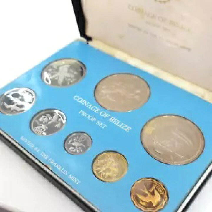 楽天市場】1975 年ベリーズ貨幣プルーフセット フランクリンミント 8 