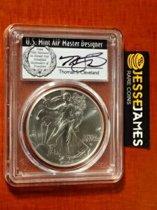 2024 シルバー イーグル PCGS MS70 トーマス クリーブランド 発行初日リース ポップ 20