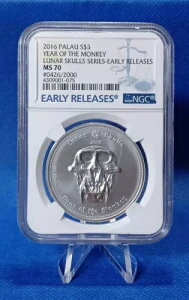 2016 pI $5 \N (Lunar Skulls V[Y) 1 IX .999 Vo[ MS70 ER