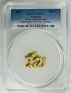 2024 �����S�� ���i �V���[�Y 1000T �O���[�g �M���f�b�h �h���S�� 1 �I���X �V���o�[ PCGS MS 70 FDOI