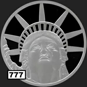 2021 2 �I���X COLOSSUS PROOF AG .999 ���E���h �V���o�[ �V�[���h �O���[�v SSG 777
