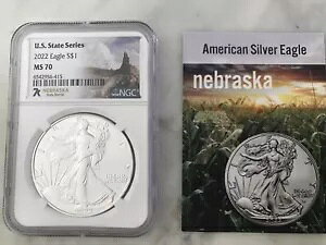 7K US Xe[g V[Y luXJ 2022 $1 AJ Vo[ C[O RCANGC MS 70 J[ht