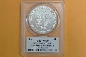 2021 $1 �A�����J�� �V���o�[ �C�[�O�� 1�I���X PCGS MS70 �A���b�N�X �C���O���b�V�� �ŏI�����Y T1