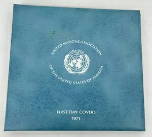 UN First Day �J�o�[ 1971 ���� .925 �X�^�[�����O�V���o�[ �v���[�t X ���v 4 ��