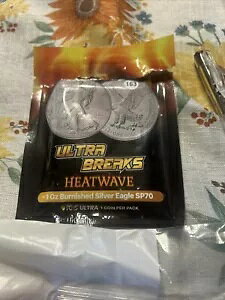 2022-W バーニッシュ 1 オンス シルバー イーグル ウルトラ ブレイクズ HeatWave PCGS SP70 米国造幣局 PVT AU