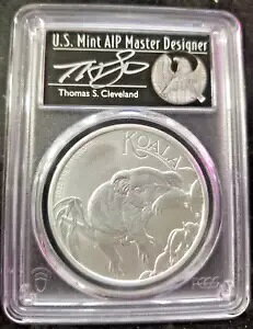2022 P �I�[�X�g�����A �R�A�� PCGS 1 �I���X .9999 �V���o�[ MS70 �t�@�[�X�g �X�g���C�N CLEVELAND POP 12
